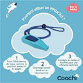 Pikkukuva 2 / 2: Whistle and Clicker - ELÄINYHTIÖ - Whizzclick - 2-in-1 - Recall Training - Kaukosäädin Lyseblå/Marineblå
