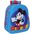 Pikkukuva 1 / 2: SAFTA koulureppu - MICKEY MOUSE - 3D design - Mukautuva vaunuun - Sininen Blå