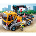 Miniatyrbillede 3 af 6: PLAYMOBIL 71750 Byggebil med kran, arbejder og tilbehør, Action Heroes, Byggeri, 55 dele, Fra 4 år Flerfärgad