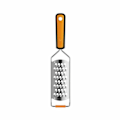 Miniatyrbillede 1 af 2: BH Effektiv tykt rustfrit stål rivejern Orange