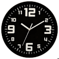 Miniatyrbild 1 av 4: Black Clock "Silence" D30 - Svart - Atmosphera inredningsarkitekt Svart