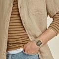Miniatyrbillede 3 af 4: CASIO A700WEGL-7AEF unisex ur - Quartz - Digital - Grå stofrem Grå