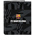 Miniatyrbillede 1 af 2: Ringbind - SAFTA - F.C. Barcelona - Sort - 4 ringe - Holdbar - Til børn sort