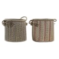 Miniatyrbillede 1 af 3: multifunktionskurv 30 x 30 x 36 cm jute boho (2 enheder)