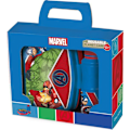 Pikkukuva 2 / 5: Pullo ja voileipälaatikko - Marvel - Avengers - 380 ml - Kierrätettävää muovia - Liukumaton Blå