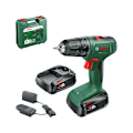Miniatyrbillede 1 af 6: Perceuse Visseuse EasyDrill 18V-40 (2x 1,5Ah) + AL18V-20 i bærecase Grøn
