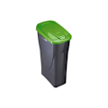 Miniatyrbillede 1 af 2: Affaldsspand 15 Liter Ecobin Med Sort/Grøn Låg 31x20x42cm Mondex Svart