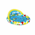 Miniatyrbillede 4 af 4: Oppustelig pool - Splash & Learn - 120x117x46cm - Færdighedsspil - Markise Blå