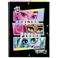 Miniatyrbillede 1 af 2: Classeur Folio - MONSTER HIGH - 3 rabats - Sort - 26 x 36,5 cm - Blandet barn Svart