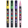 Pikkukuva 2 / 2: UNI Posca PC 3M kimaltelevat maalimerkit, 8 kpl 8 glitterfärger