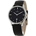 Miniatyrbillede 1 af 2: Herreur FESTINA Læder Sort Klassisk F16745-5 - Quartz Analogisk Vandtæt 5 ATM Svart