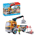 Miniatyrbillede 6 af 6: PLAYMOBIL 71750 Byggebil med kran, arbejder og tilbehør, Action Heroes, Byggeri, 55 dele, Fra 4 år Flerfärgad