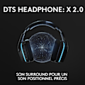 Miniatyrbillede 4 af 6: Trådløst Gaming Headset - LOGITECH G - G935 LIGHTSYNC - 7.1 Surround Sound - Vippemikrofon - Til PC/MAC/PS4/NINTENDO Switch - Sort