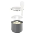 Pikkukuva 3 / 5: Riisikeitin - Metaltex - Mikroaaltouuni - 2,2L - Harmaa - Nopea kypsennys