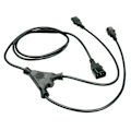 Miniatyrbillede 2 af 2: Lindy Power Distributor IEC 60320 C14 til IEC 60320 C13 2m støbt sort