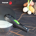 Miniatyrbillede 4 af 6: Autoku cooker 6 liter, induktion, rustfrit stål 18/10, 2 trykniveauer FAGOR Rapid Xpress 6 sølv 800062