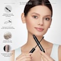 Pikkukuva 3 / 4: Nanobrow Lamination Gel Black - sävytetty kulmakarvojen geeli, tarkasti muotoillut ja täytetyt kulmakarvat