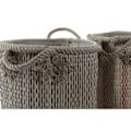 Miniatyrbillede 3 af 3: multifunktionskurv 30 x 30 x 36 cm jute boho (2 enheder)