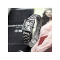 Miniatyrbillede 4 af 5: Casio Index romerske tal - Kvadrat til kvinder - Armbånd af rustfrit stål;