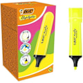 Miniatyrbillede 1 af 2: Surlignere - BIC - Markering - Modulerbar Skrå Spids - Gul Neon - Pakke med 12 Gul