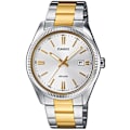 Miniatyrbillede 1 af 2: CASIO ur - Armbånd i rustfrit stål - 5 Atm vandtæthed - Quartz urværk Silver och guld