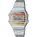 Miniatyrbillede 1 af 6: Ur - Casio - A168WEHA-9AEF - Rustfrit stål - Digital - Vandtæt 3 bar Silver, Flerfärgad