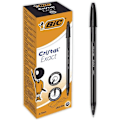 Miniatyrbillede 1 af 4: BIC-penne - Cristal Exact - Fine spids - Sort - 20-pack - Blød og glidende skrivning Svart