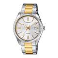 Miniatyrbillede 2 af 2: CASIO ur - Armbånd i rustfrit stål - 5 Atm vandtæthed - Quartz urværk Silver och guld