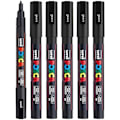 Pikkukuva 1 / 2: POSCA CF6 Fine Pocket Pen Musta - Pyyhimätön - Tutkimus - Mixed Svart