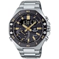 Miniatyrbillede 1 af 6: Ur - CASIO - ECB-10DB-1A9EF - Rustfrit stål - Vandafvisende 10 bar - Dobbelt display Pengar