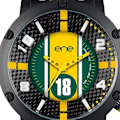 Miniatyrbillede 2 af 2: Herreur - Ene Watches - eneWatch UE72654 - Grøn, sort og gul nylonrem - Analog Quartz