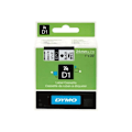 Miniatyrbillede 1 af 3: DYMO D1 Glans sort på hvid Rulle (2,4 cm x 7 m) 1 rulle(r) tape til LabelMANAGER