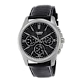 Miniatyrbillede 1 af 3: Ur - Casio - MTP-1375L-1AVDF - Quartz - Kalveskind - 42 mm Sort Sort, Sølv