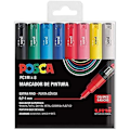 Pikkukuva 1 / 2: Tussit - UNI-BALL - PC 1M Basic Set - 8 kpl sarja - Hieno kärki 1 mm - Mattapinta - Läpinäkymätön Färg