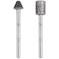 Miniatyrbillede 1 af 3: Wolfcraft 5989000 diamantslibestiftsæt, cylindrisk og tilspidset, 2 stk. 1 sæt