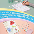 Miniatyrbillede 3 af 4: Kreativ marker - SHARPIE - S-NOTE DUO - 8 tusser - Pastel farver - Spids og skrå spids Icke-fluorescerande pastellfärger