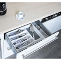 Miniatyrbillede 2 af 2: Bestikstativ - M-Home - PLS262 - Bi-materiale - 6 rum - 39 x 31 x 4,5 cm Vit, mörkgrå