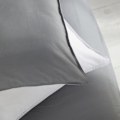 Pikkukuva 3 / 5: Pussilakana - TÄNÄÄN - CHARME - 57 langan puuvillaa - Vaaleanharmaa x Dune Constance - 260 x 240 cm