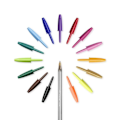 Miniatyrbillede 4 af 5: BIC Cristal Multicolour Kuglepenne Broad Point (1,6 mm) - Assorterede farver, pose med 15 stk. Blandad