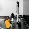 Miniatyrbillede 2 af 6: Stavblender - JOCCA - Med tilbehør - 1200 W - Sort og grå svart och grått