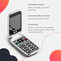 Miniatyrbillede 2 af 2: 4G-telefon - SPC - Polaris - Store taster - SOS-knap - Fjernstyring SPC-pleje