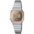 Miniatyrbillede 3 af 4: Casio Ur - Dame - LA670WES-4AEF - Rustfrit Stål - Sølv - Guld Pengar