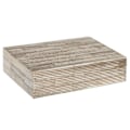 Miniatyrbillede 1 af 2: Smykkeskrin - Creme - Harpiks - 20,5 x 13 x 5,5 cm - Elegant - Praktisk grädde