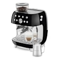 Pikkukuva 4 / 5: Yhdistelmä espresso-kahvinkeitin 50-luvun musta - Smeg