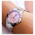 Miniatyrbillede 2 af 2: Ur - CASIO - Dame - Rustfrit stål - Pink urskive - Foldespænde Rosa, Vit