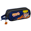 Miniatyrbillede 1 af 3: Dobbelt penalhus - Educa Borras - Naruto Shippuden - Blandet - Lynlås - Sort svart