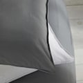 Pikkukuva 4 / 5: Pussilakana - TÄNÄÄN - CHARME - 57 langan puuvillaa - Vaaleanharmaa x Dune Constance - 260 x 240 cm