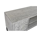 Pikkukuva 2 / 4: Intialaistyylinen TV-kaappi - Metallia ja mangoa - Valkoinen - 130 cm