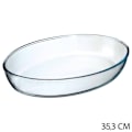 Miniatyrbild 1 av 3: Plat Ovale - 5 femt smart - 35x25cm - Glas - Multicolor - Diskmaskinssäker Transparent