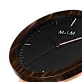 Miniatyrbillede 2 af 3: Mam Relojes Ferra dameur - Kvarts - Armbånd i rustfrit stål - Sort skive - Vandtæt 30m